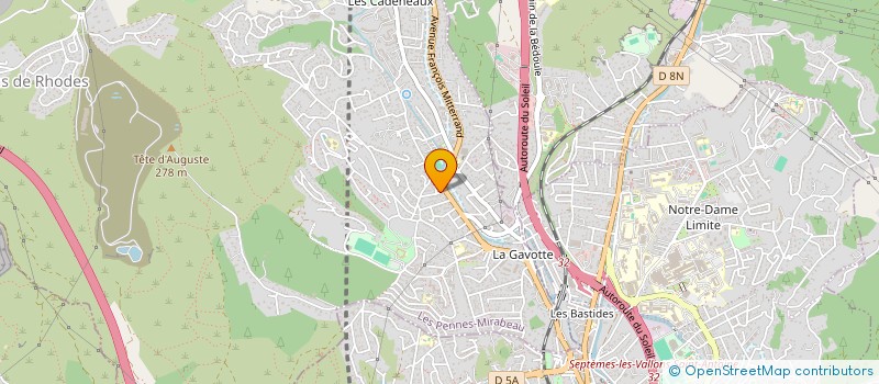 localisation de l'entreprise MADAME LEILA VACQUIER à LES PENNES-MIRABEAU