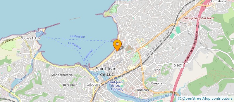 localisation de l'entreprise MADAME LEILA VIEIRA  SAINT-JEAN-DE-LUZ