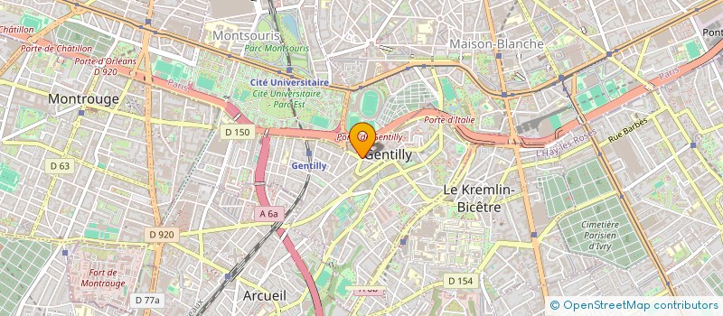 localisation de l'entreprise MADAME LEILA ZEROUAL  GENTILLY