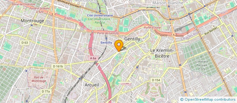 localisation de l'entreprise MADAME LEILA ZIANE à GENTILLY