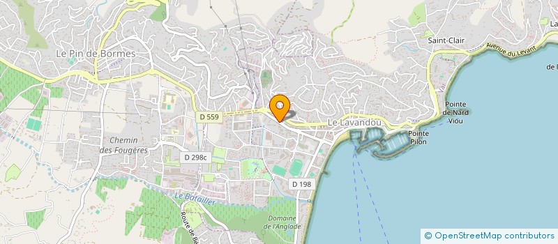 localisation de l'entreprise MADAME LEILA ZIDANI à LE LAVANDOU