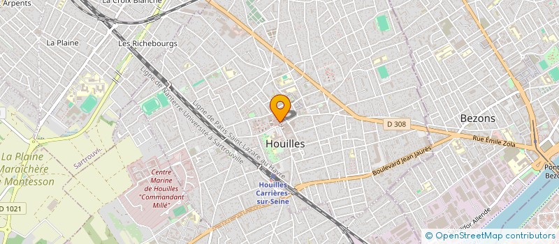 localisation de l'entreprise MADAME LEILA ZOUBIR  HOUILLES