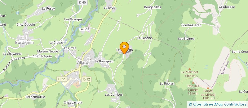 localisation de l'entreprise MADAME LEILAH COSTAZ à VILLARD