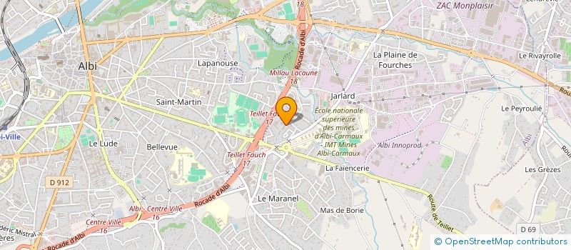 localisation de l'entreprise MADAME LEILANI REBIERE à ALBI