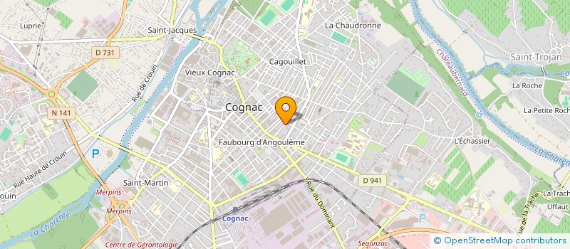 localisation de l'entreprise MADAME LEJEUNE KEYLEY à COGNAC