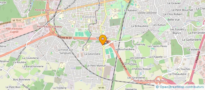 localisation de l'entreprise MADAME LEJLA NANIC  JOUE-LES-TOURS