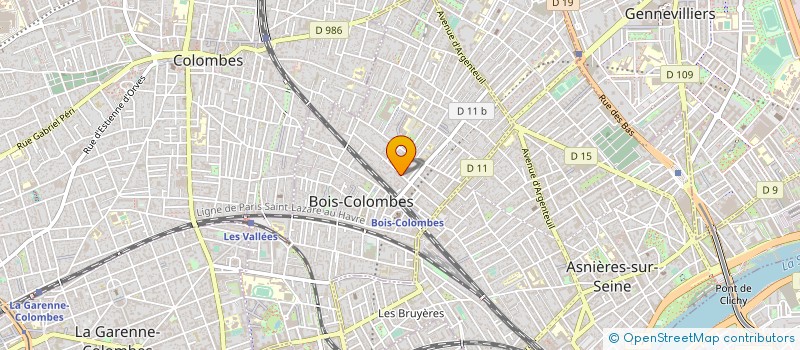 localisation de l'entreprise MADAME LELIA LAFON à BOIS-COLOMBES