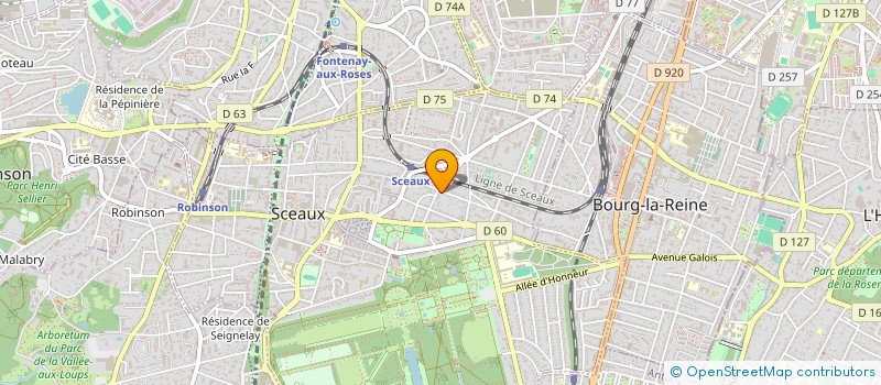 localisation de l'entreprise MADAME LELIA PICABIA à SCEAUX
