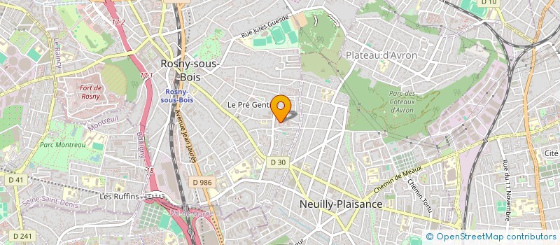 localisation de l'entreprise MADAME LELOUCHA YOUSFI à ROSNY-SOUS-BOIS