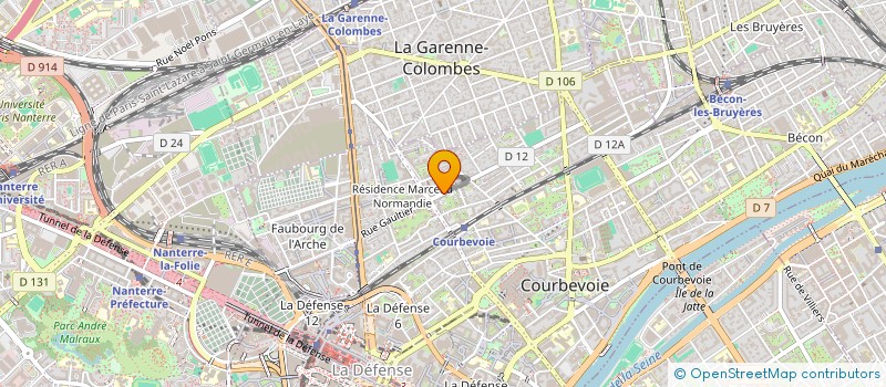 localisation de l'entreprise MADAME LEMAN HUANG à COURBEVOIE