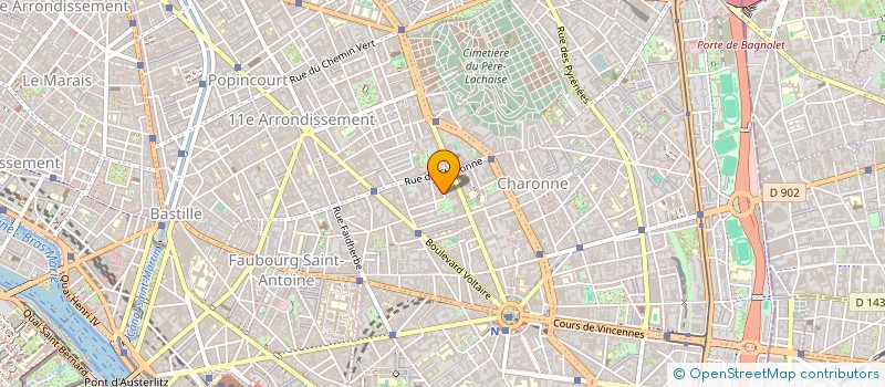 localisation de l'entreprise MADAME LEMMET GERMAINE  PARIS