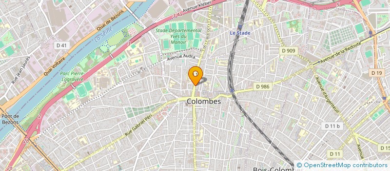 localisation de l'entreprise MADAME LENA AUTUSSE à COLOMBES