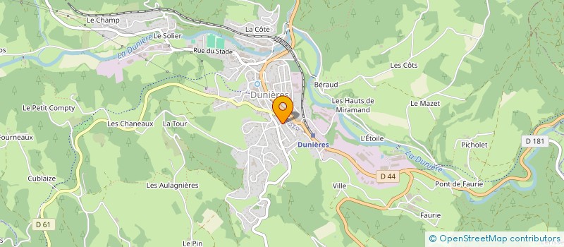 localisation de l'entreprise MADAME LENA BALANDRAUD  DUNIERES