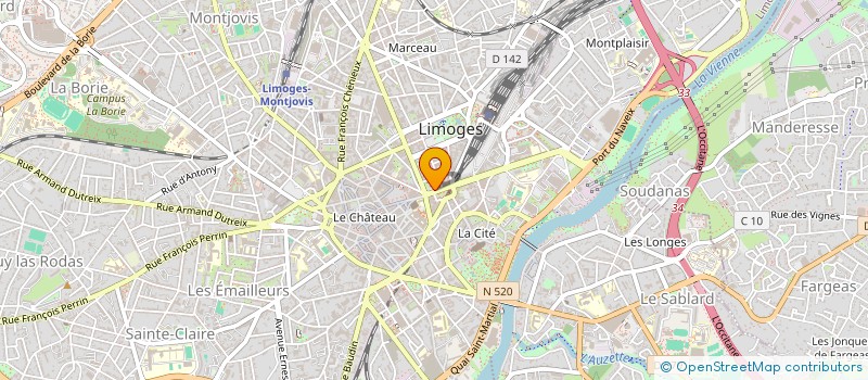 localisation de l'entreprise MADAME LENA BARBIER  LIMOGES