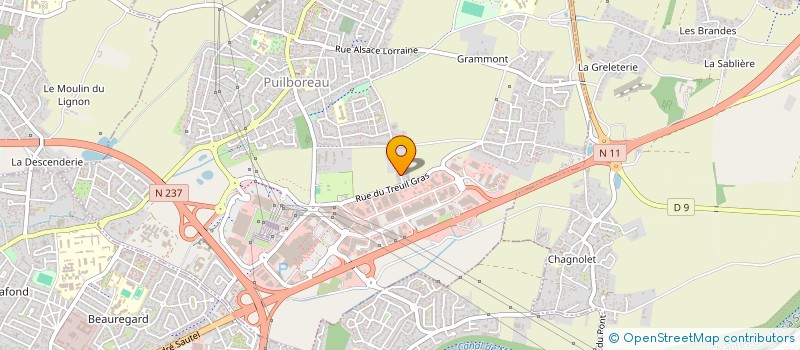 localisation de l'entreprise MADAME LENA BAUDRY  PUILBOREAU