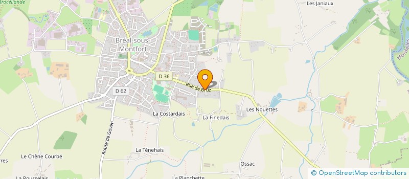 localisation de l'entreprise MADAME LENA BAZILE  BREAL-SOUS-MONTFORT