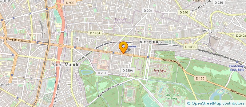 localisation de l'entreprise MADAME LENA BEAUZAMY  VINCENNES