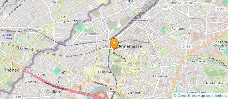 localisation de l'entreprise MADAME LENA BENMOHRA à ANNEMASSE