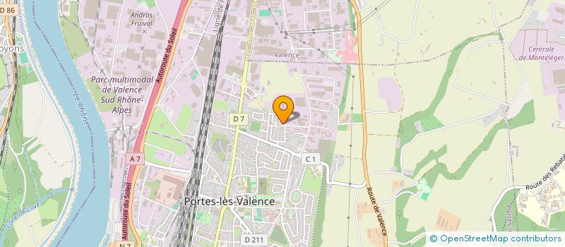 localisation de l'entreprise MADAME LENA BENSALEM  PORTES-LES-VALENCE