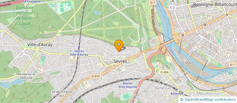 localisation de l'entreprise MADAME LENA BESSET à SEVRES