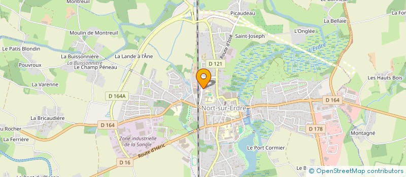 localisation de l'entreprise MADAME LENA BOUCHEREAU  NORT-SUR-ERDRE