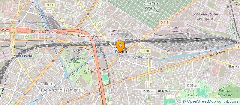 localisation de l'entreprise MADAME LENA BUIGNET  PANTIN