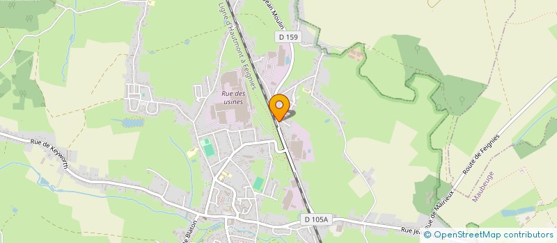 localisation de l'entreprise MADAME LENA CRAPET  FEIGNIES