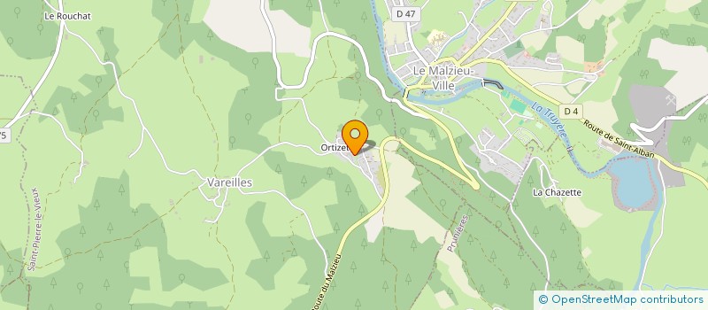 localisation de l'entreprise MADAME LENA CROZAT  SAINT-PIERRE-LE-VIEUX