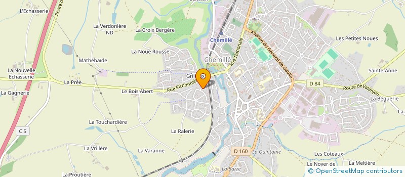 localisation de l'entreprise MADAME LENA DANIELLE MARTHE PIOU  CHEMILLE-EN-ANJOU