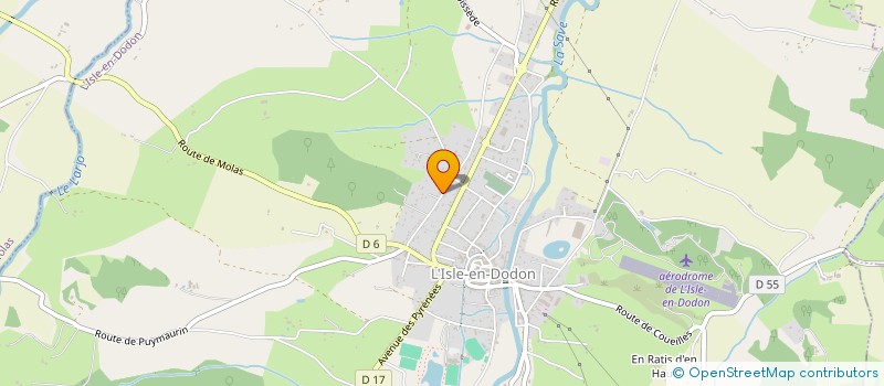 localisation de l'entreprise MADAME LENA FRECHOU  L'ISLE-EN-DODON