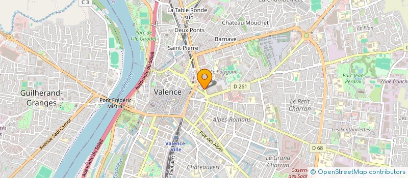 localisation de l'entreprise MADAME LENA FROMENTOUX à VALENCE