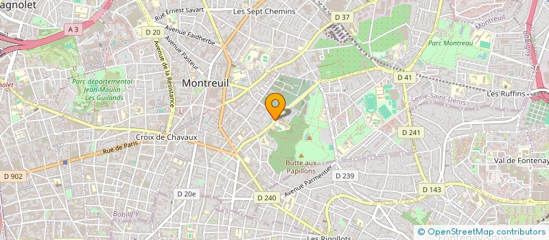 localisation de l'entreprise MADAME LENA GAUBERT à MONTREUIL