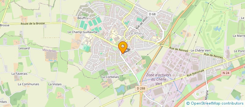 localisation de l'entreprise MADAME LENA GAUTHIER  LE RHEU