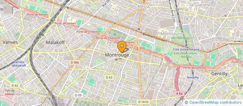 localisation de l'entreprise MADAME LENA GIBERT à MONTROUGE