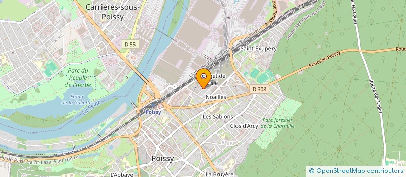 localisation de l'entreprise MADAME LENA HADDAD  POISSY