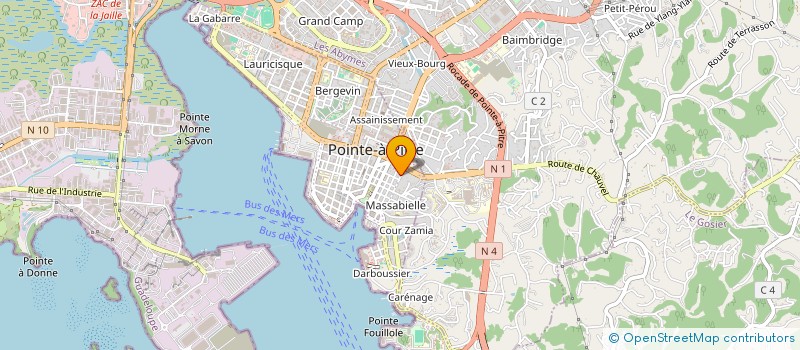 localisation de l'entreprise MADAME LENA HAMLET  POINTE-A-PITRE