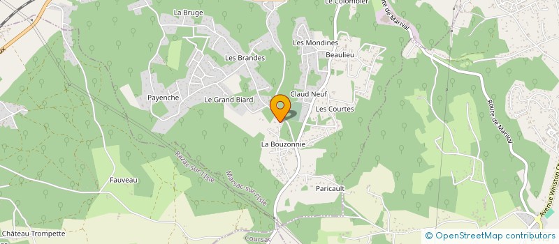 localisation de l'entreprise MADAME LENA HIVERS  COURSAC