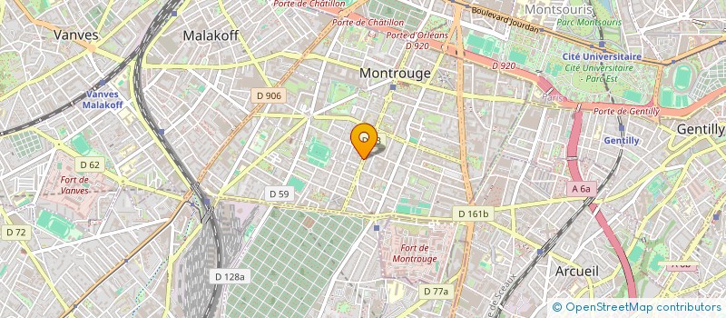 localisation de l'entreprise MADAME LENA JACQUET à MONTROUGE