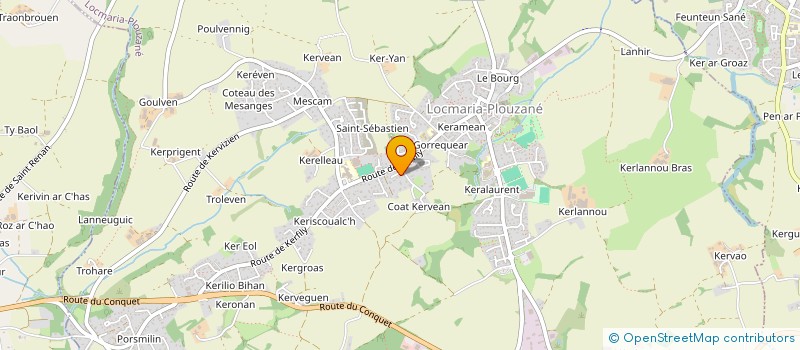 localisation de l'entreprise MADAME LENA JAMES  LOCMARIA-PLOUZANE