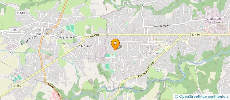 localisation de l'entreprise MADAME LENA KALVSLUND  CRAPONNE