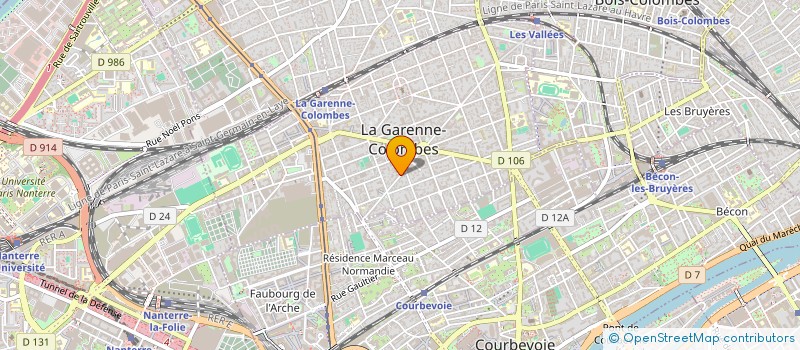 localisation de l'entreprise MADAME LENA KARAKOUMOUCHIAN  LA GARENNE-COLOMBES