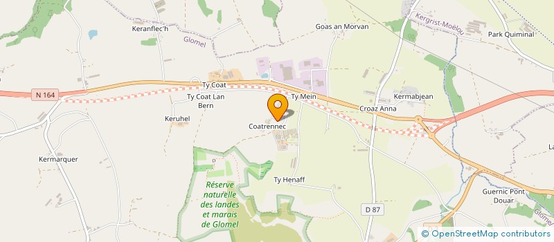 localisation de l'entreprise MADAME LENA LE SCAN  GLOMEL