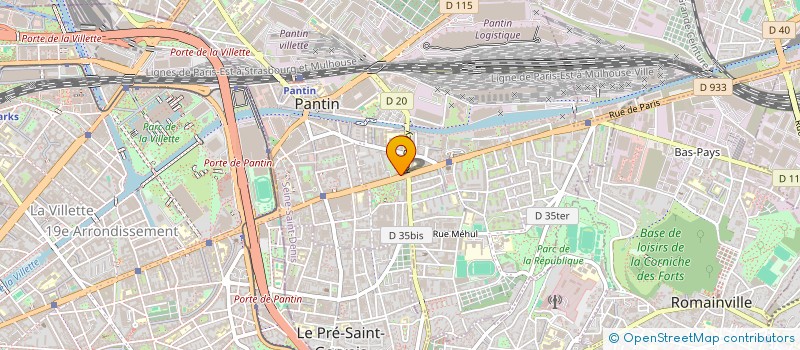 localisation de l'entreprise MADAME LENA LE TREHOUR  PANTIN