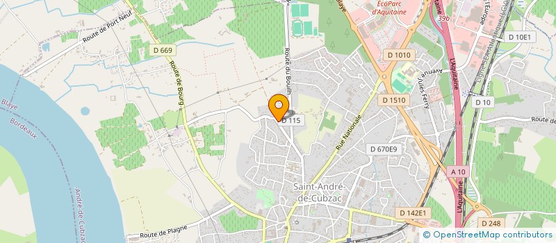 localisation de l'entreprise MADAME LENA MALVESTIO  SAINT-ANDRE-DE-CUBZAC