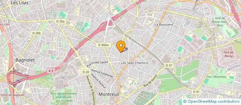 localisation de l'entreprise MADAME LENA MILAN à MONTREUIL