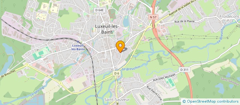 localisation de l'entreprise MADAME LENA MILLOTTE  LUXEUIL-LES-BAINS