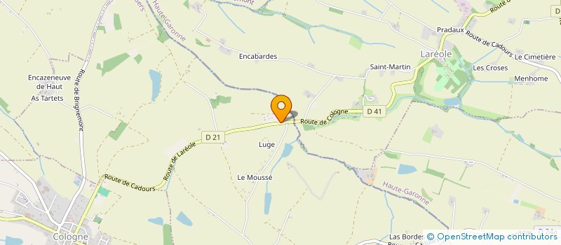 localisation de l'entreprise MADAME LENA MONNERIE--DE LAS MARINAS  ARDIZAS