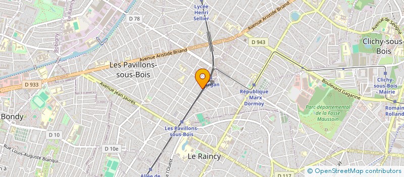 localisation de l'entreprise MADAME LENA PARFAIT  LES PAVILLONS-SOUS-BOIS