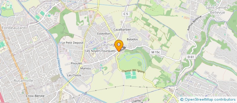 localisation de l'entreprise MADAME LENA PIOTROWSKI  LAUNAGUET