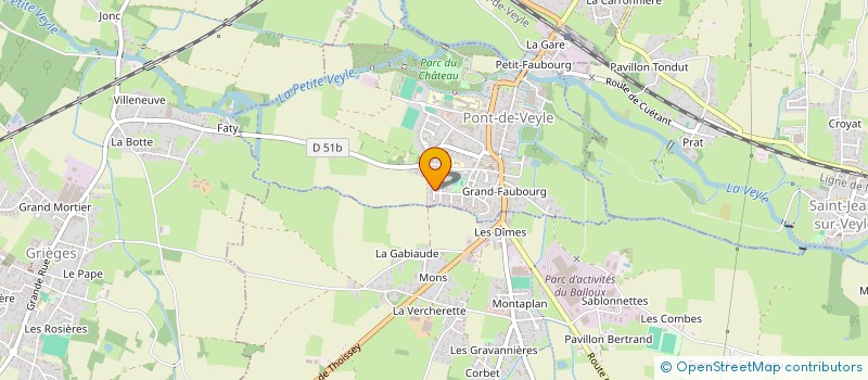 localisation de l'entreprise MADAME LENA ROND  PONT-DE-VEYLE